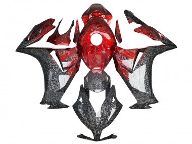 Online Rojo Negro Falsificado FibraCarbono Carenado Moto Honda CBR1000RR 2012-2016
