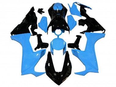 Online Azul Negro Brillante Carenado Moto Honda CBR1000RR 2017-2023