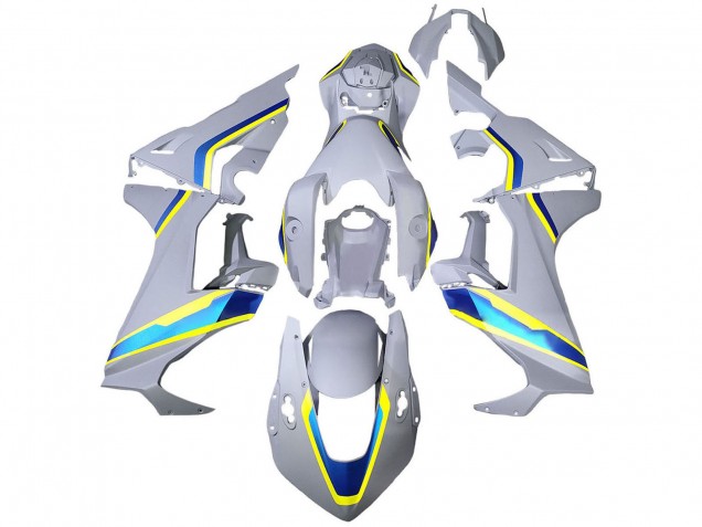Online Blanco Azul Amarillo Carenado Moto Honda CBR1000RR 2017-2023