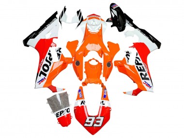 Online Blanco Naranja Rojo Negro Brillante HRC Repsol 93 Carenado Moto Honda CBR1000RR 2017-2023