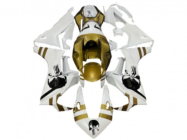 Online Blanco Oro Oscuro Carenado Moto Honda CBR1000RR 2017-2023