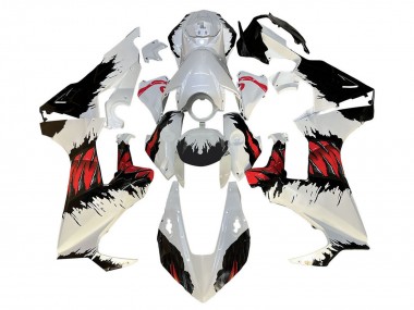 Online Blanco Rojo Negro Kits Carenados Moto Honda CBR1000RR 2017-2023