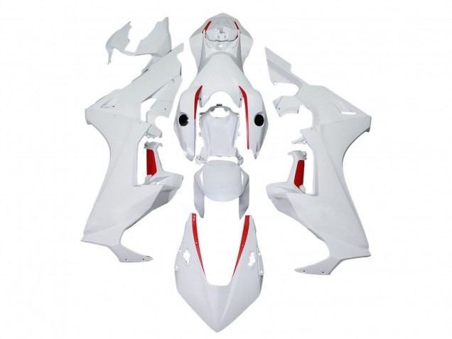 Online Blanco Rojo Línea Carenado Moto Honda CBR1000RR 2017-2023