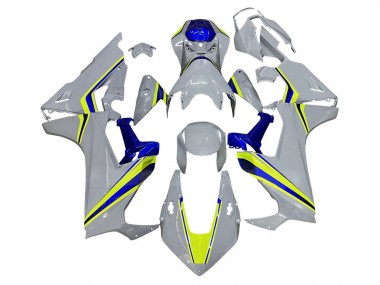 Online Blanco Amarillo Azul Carenado Moto Honda CBR1000RR 2017-2023
