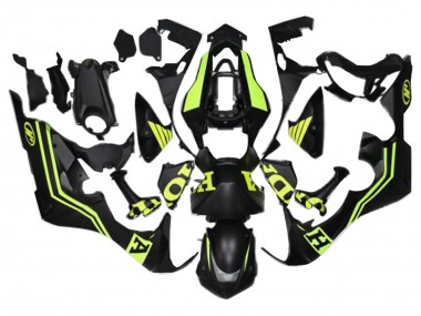 Online Negro Mate Amarillo Carenado Moto Honda CBR1000RR 2017-2023