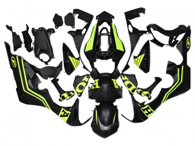 Online Negro Mate Amarillo Carenado Moto Honda CBR1000RR 2017-2023