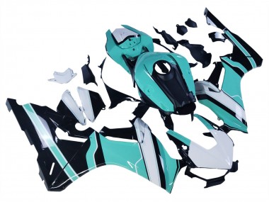 Online Blanco Azul Claro Negro Brillante Carenado Moto Honda CBR1000RR 2017-2023