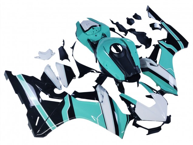 Online Blanco Azul Claro Negro Brillante Carenado Moto Honda CBR1000RR 2017-2023