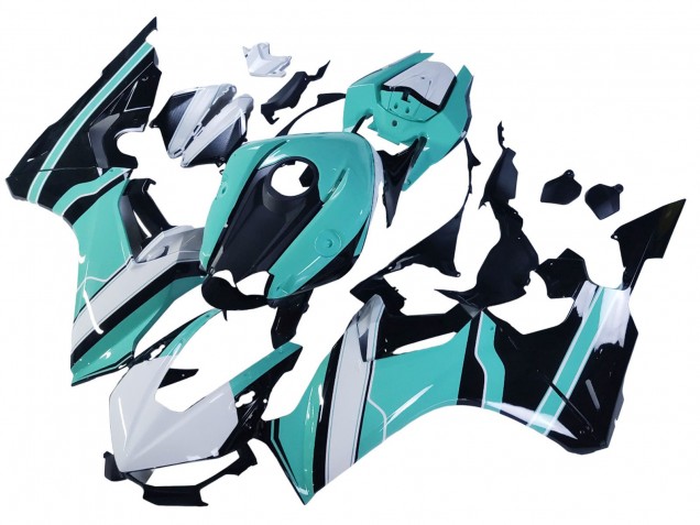 Online Blanco Azul Claro Negro Brillante Carenado Moto Honda CBR1000RR 2017-2023