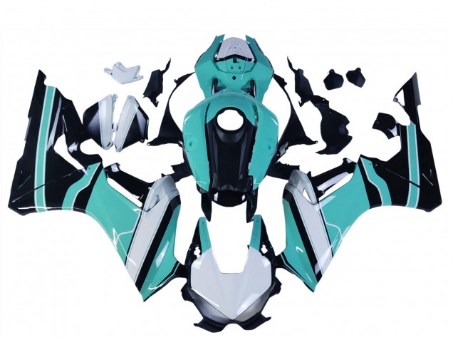 Online Blanco Azul Claro Negro Brillante Carenado Moto Honda CBR1000RR 2017-2023