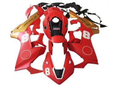 Online Rojo Oro Negro HRC 8 Carenado Moto Honda CBR1000RR 2017-2023