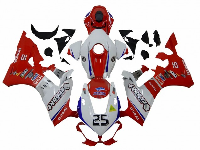 Online Blanco Rojo Azul 25 Carenado Moto Honda CBR1000RR 2017-2023
