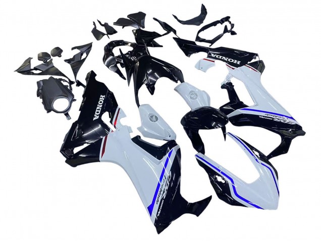 Online Blanco Azul Negro Brillante Kits Carenados Moto Honda CBR1000RR 2017-2023