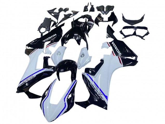 Online Blanco Azul Negro Brillante Kits Carenados Moto Honda CBR1000RR 2017-2023