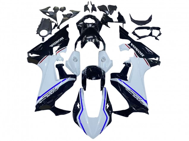 Online Blanco Azul Negro Brillante Kits Carenados Moto Honda CBR1000RR 2017-2023
