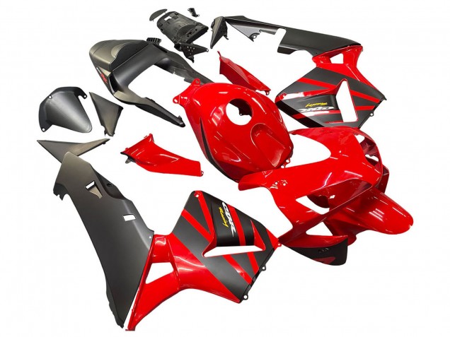Online Rojo Negro Mate Carrera Carenado Moto Honda CBR600RR 2003-2004