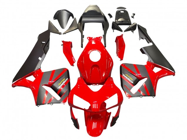 Online Rojo Negro Mate Carrera Carenado Moto Honda CBR600RR 2003-2004