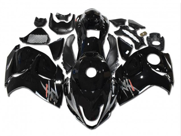 Online Negro Brillante Gris Carenado Moto Suzuki GSXR 1300 Hayabusa 2008-2020