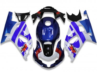 Online Blanco Azul Rojo Negro Carenado Moto Suzuki GSXR 600/750 2001-2003