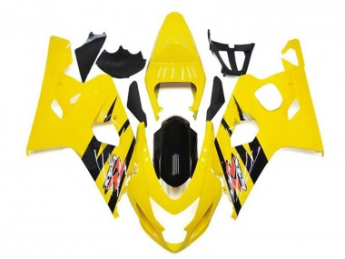 Online Amarillo Negro Brillante Carenado Moto Suzuki GSXR 600/750 2004-2005