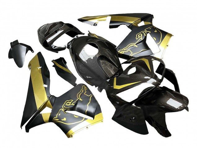 Online Negro Oro FibraCarbono Carenado Moto Honda CBR600RR 2005-2006