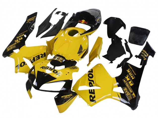Online Amarillo Negro Repsol Carenado Moto Honda CBR600RR 2005-2006