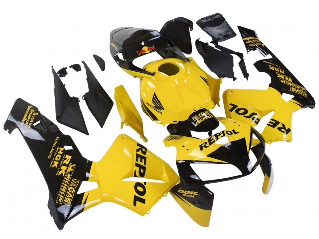 Online Amarillo Negro Repsol Carenado Moto Honda CBR600RR 2005-2006
