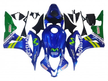 Online Azul Verde MoviStar Castrol Carenado Moto Honda CBR600RR 2007-2008
