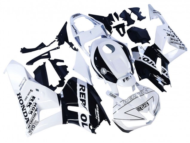 Online Blanco Negro Brillante Repsol Carenado Moto Honda CBR600RR 2013-2023