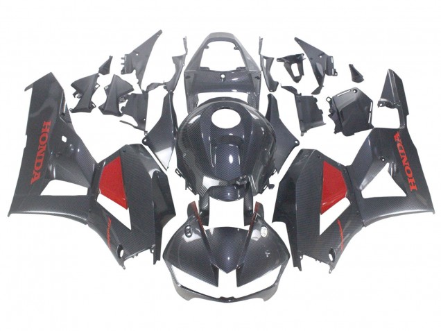 Online Negro FibraCarbono Rojo Carenado Moto Honda CBR600RR 2013-2023