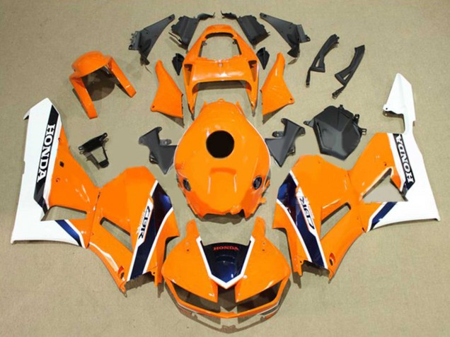 Online Blanco Naranja Azul Oscuro Carenado Moto Honda CBR600RR 2013-2023