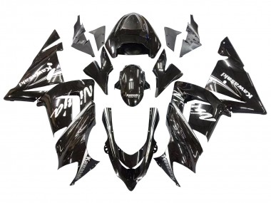 Online Negro Brillante Ninja Carenado Moto Kawasaki ZX10R 2004-2005
