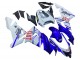 Online Azul Brillante Blanco Fiat Motul Carenado Moto Kawasaki ZX10R 2004-2005