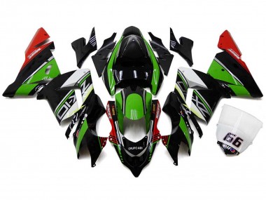 Online Blanco Negro Verde Elf Carenado Moto Kawasaki ZX10R 2004-2005