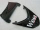Online Blanco Negro West Ninja Carenado Moto Kawasaki ZX10R 2004-2005