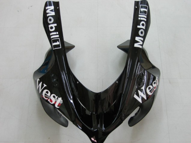 Online Blanco Negro West Ninja Carenado Moto Kawasaki ZX10R 2004-2005
