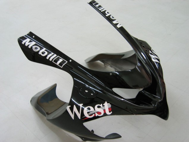 Online Blanco Negro West Ninja Carenado Moto Kawasaki ZX10R 2004-2005