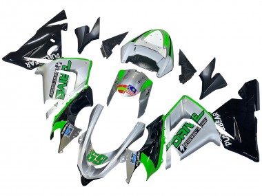 Online Verde Plata Negro 69 Carenado Moto Kawasaki ZX10R 2004-2005