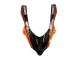 Online Burnt Naranja Negro Monstruo Elf Carenado Moto Kawasaki ZX10R 2004-2005