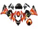 Online Burnt Naranja Negro Monstruo Elf Carenado Moto Kawasaki ZX10R 2004-2005