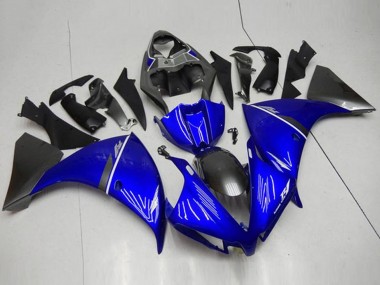 Online Azul Blanco Negro Brillante Carenado Moto Yamaha YZF R1 2012-2014