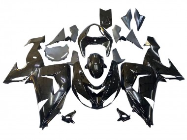 Online Negro Brillante Carenado Moto Kawasaki ZX10R 2006-2007