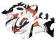 Online Blanco Naranja Negro Carenado Moto Kawasaki ZX10R 2006-2007