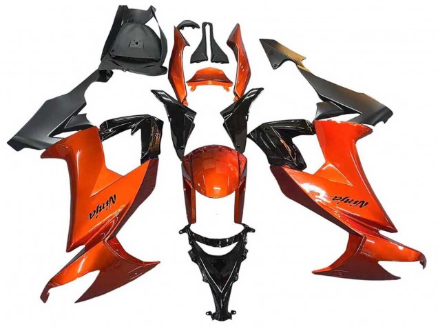 Online Burnt Naranja Negro Carenado Moto Kawasaki ZX10R 2008-2010