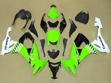 Online Blanco Verde Negro Carenados Moto Kawasaki ZX10R 2008-2010