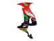 Online Rojo Verde Negro Carenado Moto Kawasaki ZX10R 2008-2010
