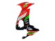 Online Rojo Verde Negro Carenado Moto Kawasaki ZX10R 2008-2010