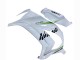 Online Blanco Verde Raya Negro Ninja Carenado Moto Kawasaki ZX10R 2011-2015
