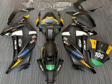 Online Negro Mate Blanco Amarillo Verde Elf Trick Star Frtr 100 Carenado Moto Kawasaki ZX10R 2011-2015