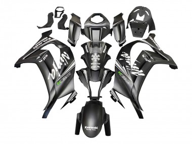 Online Negro Mate Verde Elf Carenado Moto Kawasaki ZX10R 2011-2015